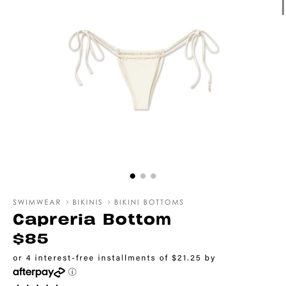 iNAMORATA White Bikini bottom